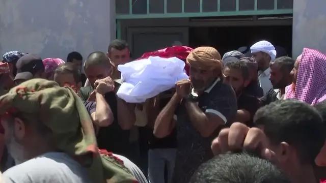 'Video thumbnail for Funeral held for murdered Palestinian activist Awdah Hathaleen'