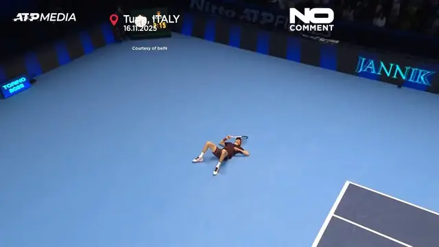 'Video thumbnail for Jannik Sinner beats Carlos Alcaraz to retain ATP Finals title'