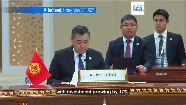 'Video thumbnail for Central Asian leaders welcome Azerbaijan as new member at historic summit'