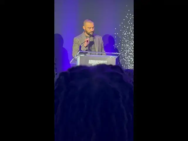 Video thumbnail for Advancement Project board member Jesse Williams speaks during group's 25th anniversary celebration