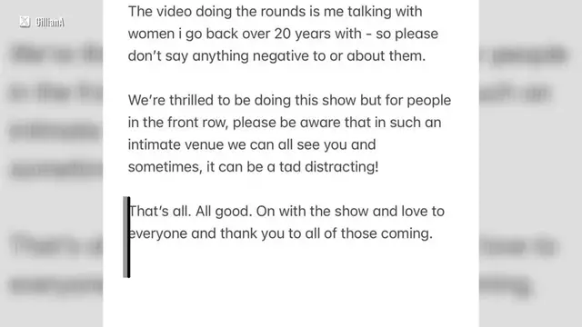 Video thumbnail for Gillian Anderson explains viral interaction with longtime fans over 'distracting' theatre behaviour.