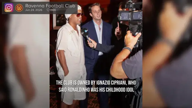 Video thumbnail for Ronaldinho Joins Serie C Side Ravenna At 46.