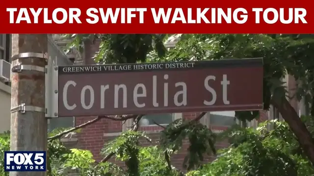 Video thumbnail for Closer look at Taylor Swift NYC walking tour