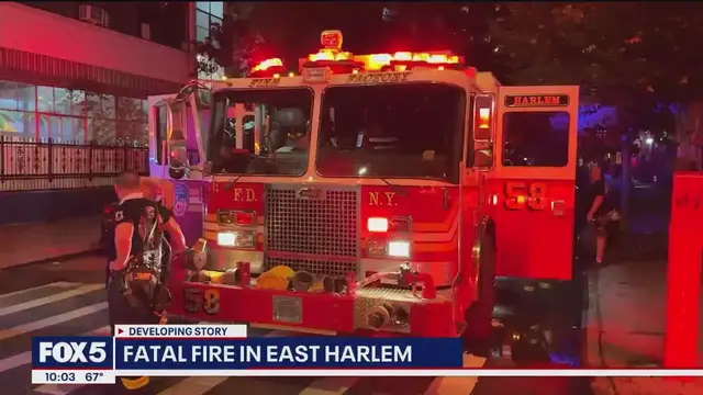 'Video thumbnail for Fatal fire in East Harlem'
