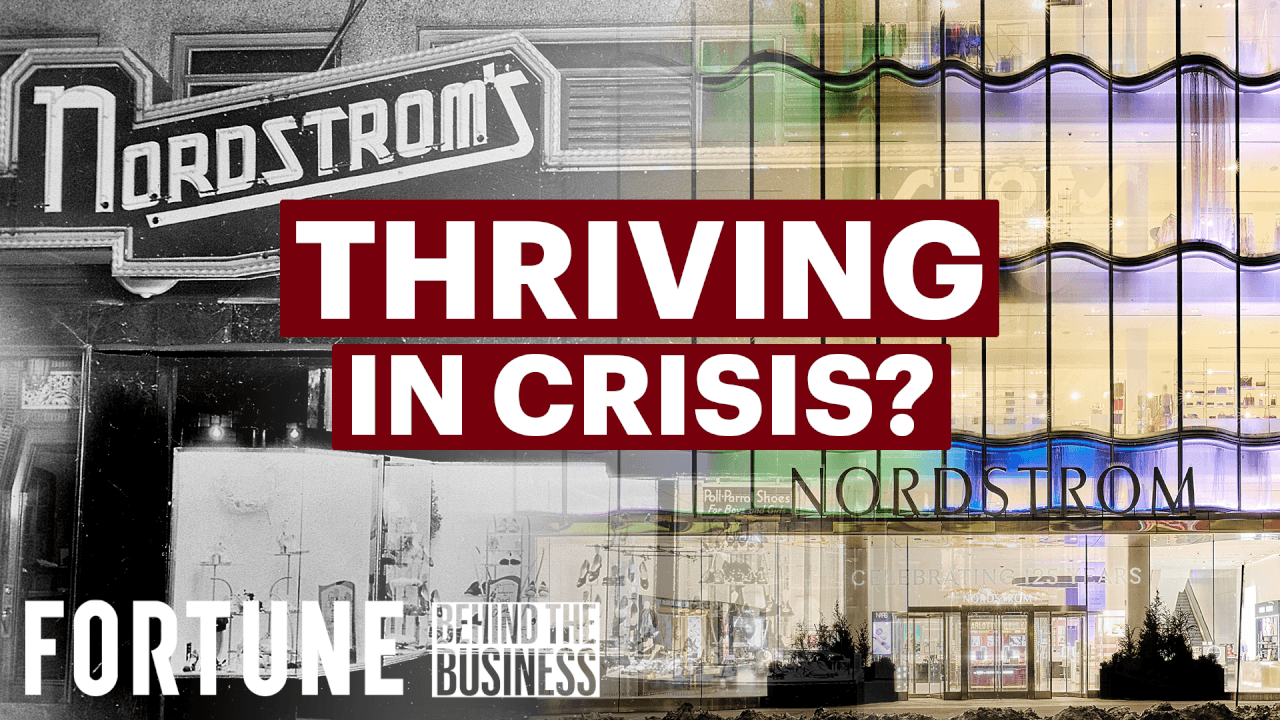Video thumbnail for Can Nordstrom thrive in the department store crisis? | Behind The Business