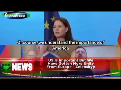 Video thumbnail for US Is Important But We Have Gotten More Unity From Europe - Zelenskyy