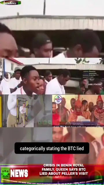 Video thumbnail for Crisis In Benin Royal Family, Queen Says BTC Lied About Peller's Visit