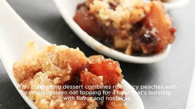 Video thumbnail for Peach Crisp Recipe