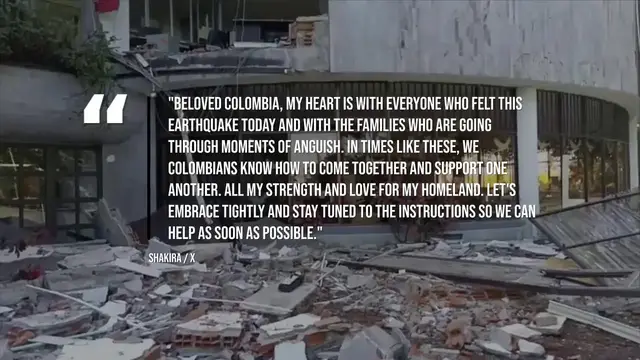 Video thumbnail for NEWS OF THE WEEK: Shakira, J Balvin and more call for support for Colombian earthquake victims.
