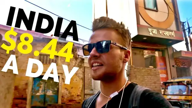 'Video thumbnail for How to TRAVEL in INDIA on $8.44 a day'