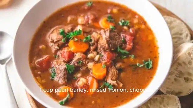Video thumbnail for Linda's Oxtail and Barley Soup Recipe