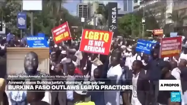 'Video thumbnail for African LGBTQs exploited for clout, activist says as Burkina Faso bans homosexuality'