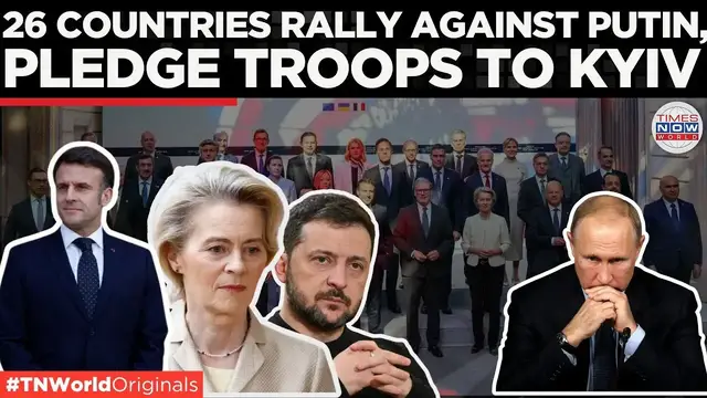 'Video thumbnail for Trump Joins Call with European Leaders on Ukraine Peace, 26 Nations Ready to Deploy Troops'