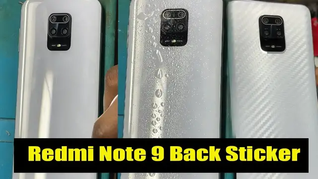 Video thumbnail for Redmi Note 9 Back Sticker | Note 9 Back Sticker