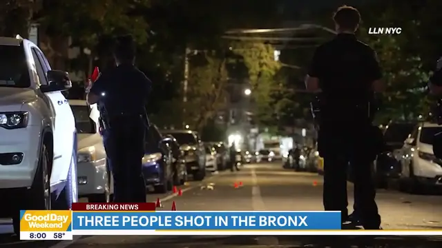 'Video thumbnail for 3 injured in Bronx shooting, suspects flee on moped'