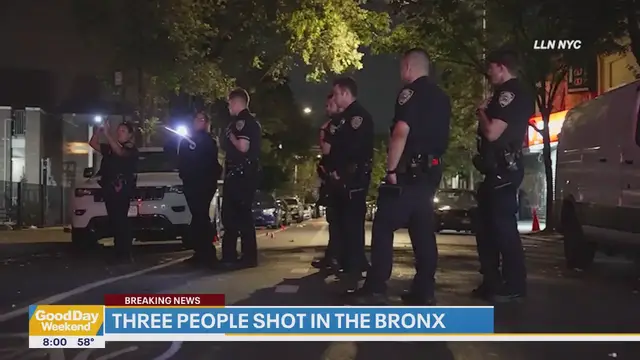 'Video thumbnail for 3 injured in Bronx shooting, suspects flee on moped'