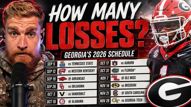 Video thumbnail for Gator Fan Predicts Georgia Bulldogs' 2026 Schedule - How Many Games Do They LOSE?