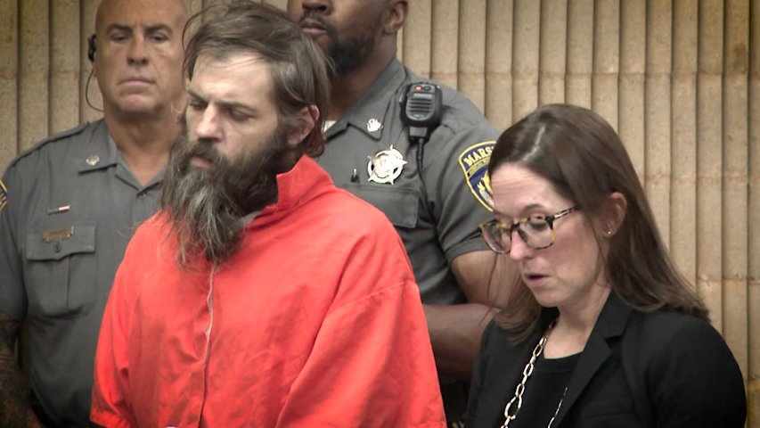 Video thumbnail for Beacon Falls man accused of killing wife, calling 911 on himself, appeares in court