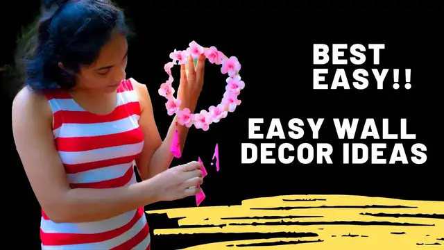 Video thumbnail for Best Easy!! Easy Wall Decor Ideas  DIY || papercraft || WallDecoration