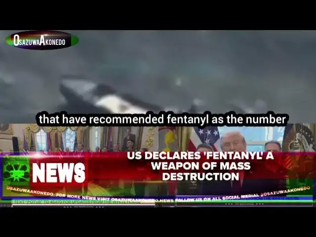 Video thumbnail for US Declares 'Fentanyl' A Weapon Of Mass Destruction