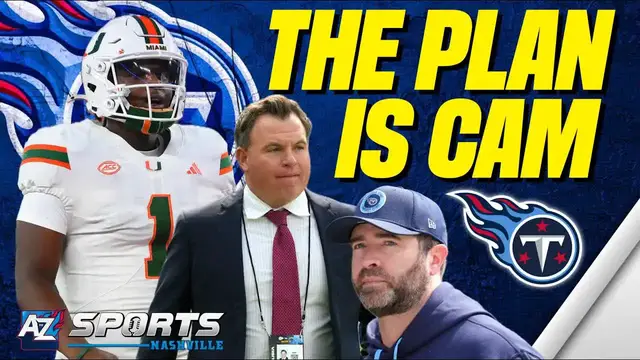 'Video thumbnail for Tennessee Titans process can only lead to Cam Ward being the No. 1 pick in the 2025 NFL Draft'