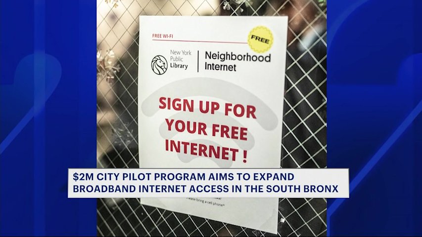 Video thumbnail for Bronx to receive major expansion of free high‑speed internet under new $2M initiative