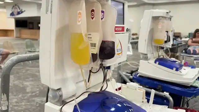 Video thumbnail for Donors give critical blood supply in memory of teenage cancer patient