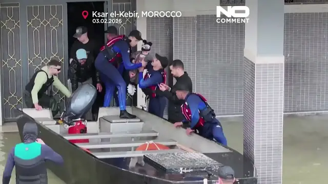 Video thumbnail for Severe floods in northern Morocco displace over 50,000 people