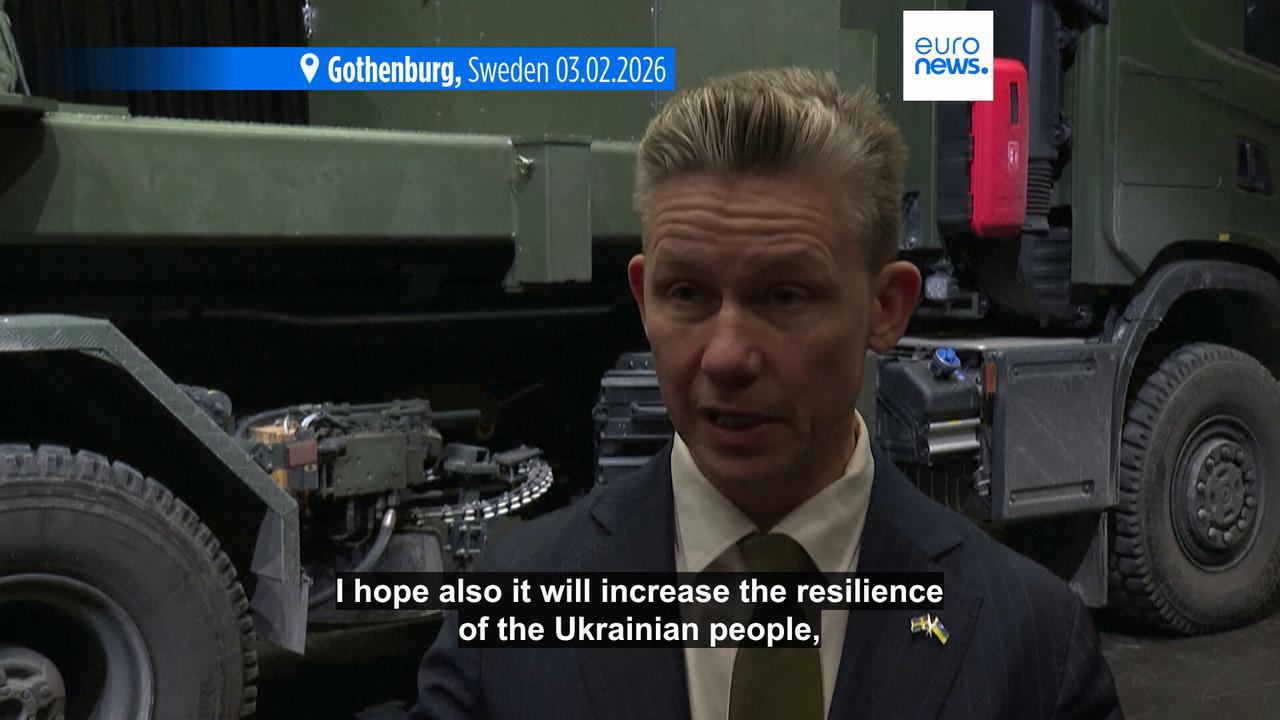 Video thumbnail for Sweden and Denmark to supply Ukraine with €245m air defence system