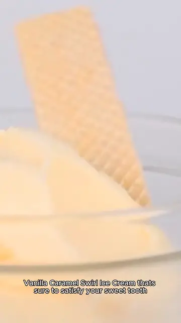 Video thumbnail for vanilla caramel swirl ice cream recipe