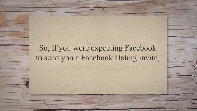 Video thumbnail for How To Fix Facebook Dating Not Showing Up
