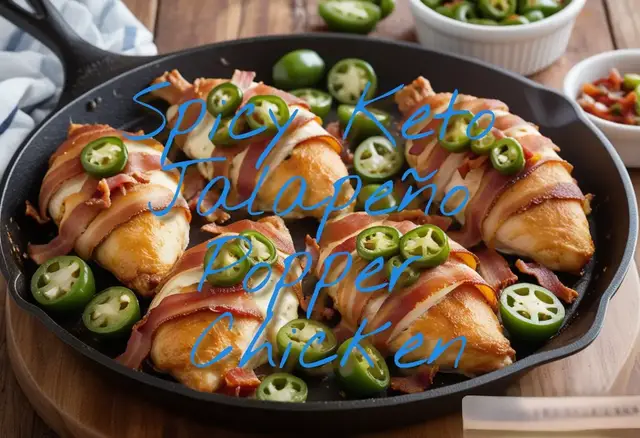 Video thumbnail for Spicy Keto Jalapeño Popper Chicken