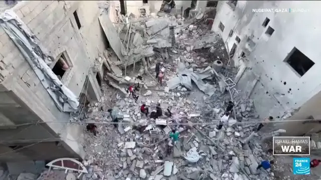 Video thumbnail for Gaza civil defence says 21 killed in Israeli strikes