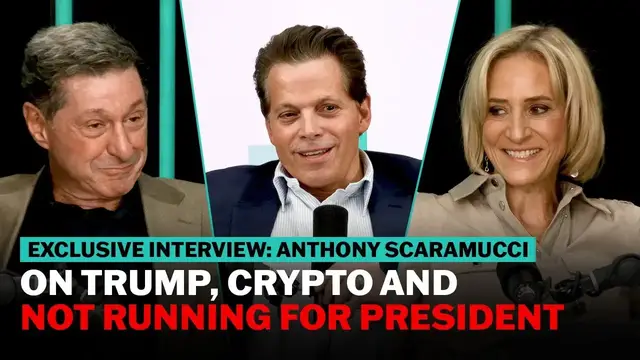 Video thumbnail for Anthony Scaramucci on Trump, crypto and whether he will run for president | The News Agents
