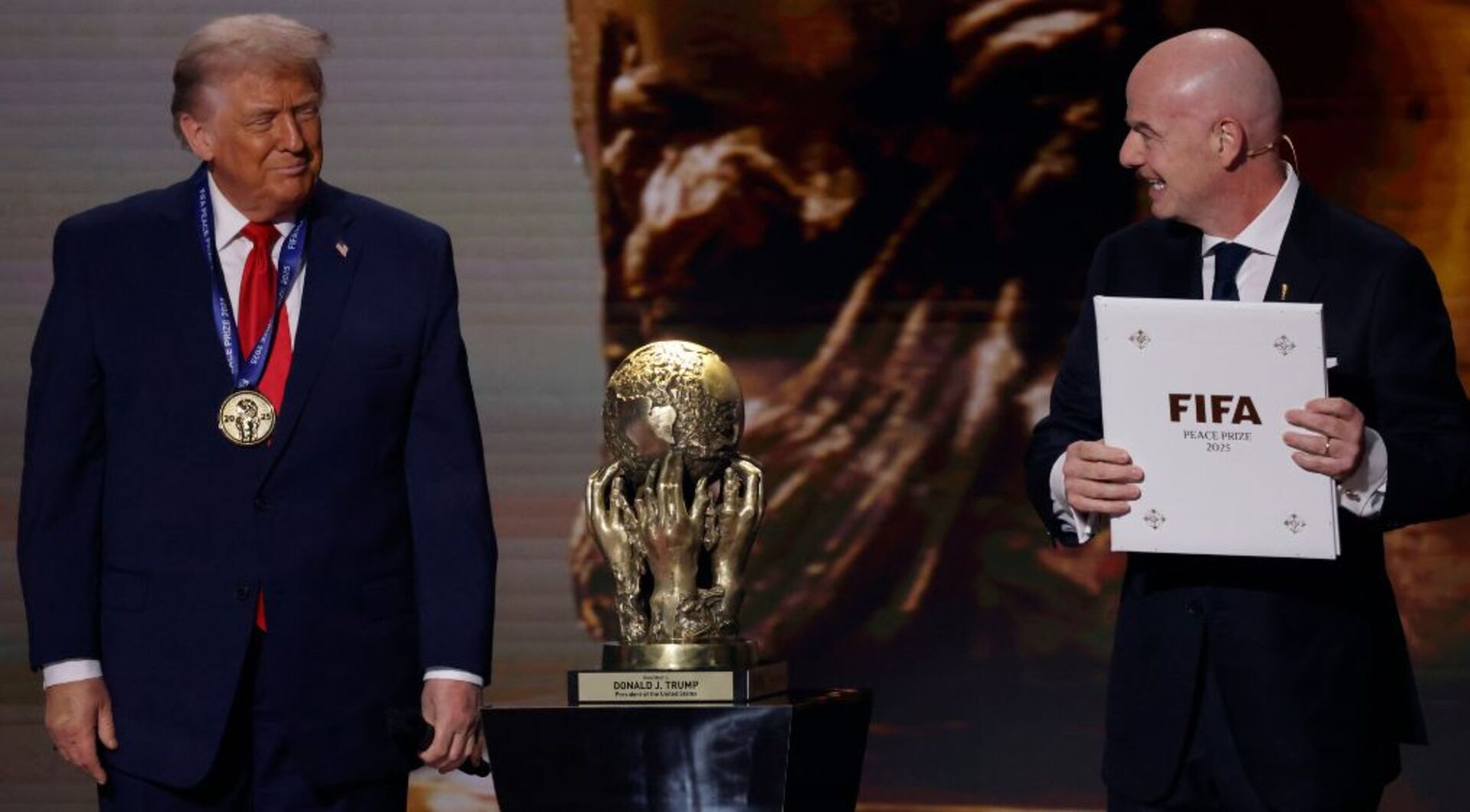 Video thumbnail for Trump's shadow looms over FIFA World Cup 2026 as politics dominates build-up