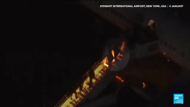 Video thumbnail for Nicolas Maduro arrives in New York City following his capture