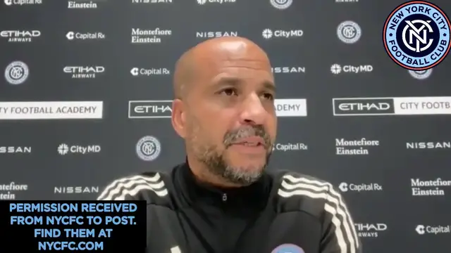 'Video thumbnail for Stream Punk Soccer: pascal jansen's hudson river derby pre-match press conference: nycfc vs new york red bulls'