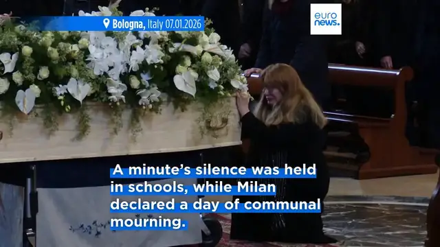 Video thumbnail for Italy mourns Swiss bar fire victims with funerals in Milan, Rome and Bologna