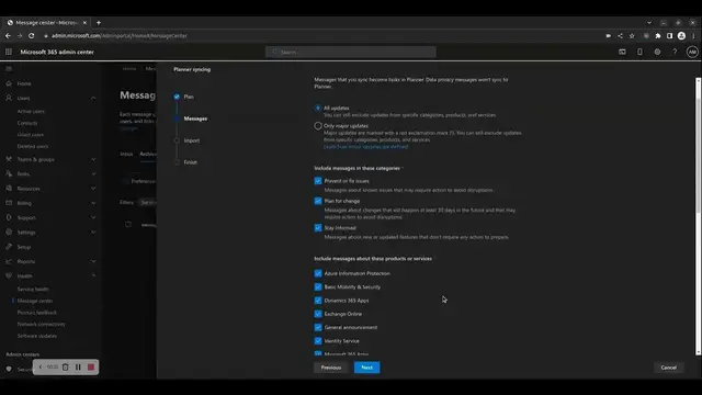 Video thumbnail for How to manage M365 health status