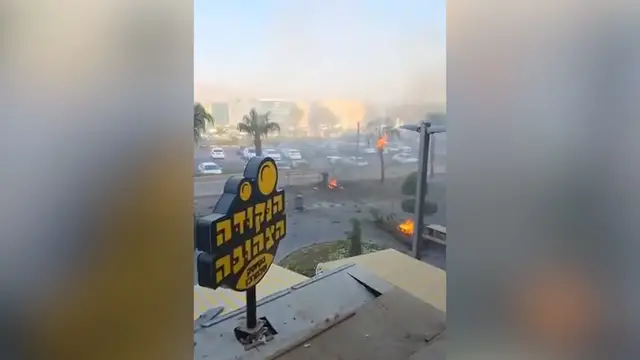 'Video thumbnail for Houthi drone strike hits Israeli city of Eilat, injuring 22'