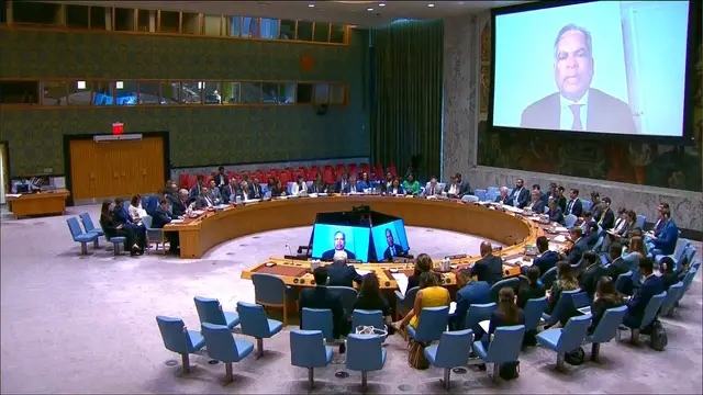 'Video thumbnail for ‘This is pure starvation’: UN  aid  coordinator slams Israel's Gaza plans in UNSC emergency session'