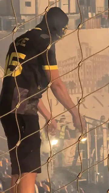 'Video thumbnail for Far-right Israeli football fans set off pyrotechnics in Latvia'