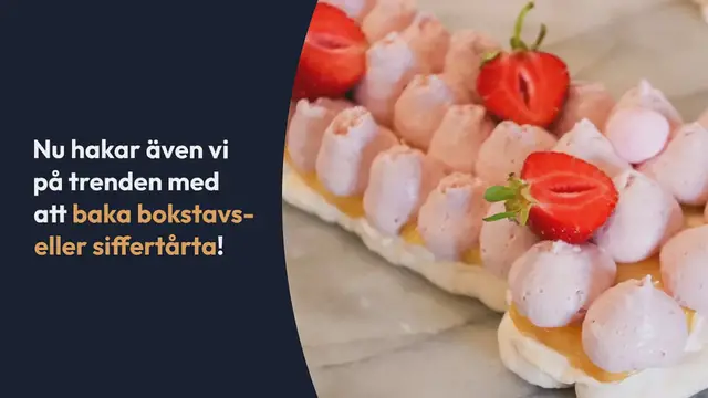 Video thumbnail for Siffertårta – en rosa smaskig drömtårta