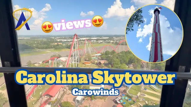 Video thumbnail for Carolina Skytower POV from Carowinds Theme Park