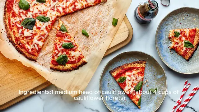 Video thumbnail for Cauliflower Pizza Crust Recipe