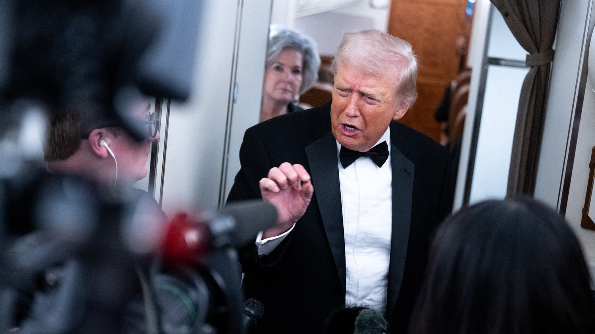 Video thumbnail for Trump says Iran and US are talking to avert military escalation