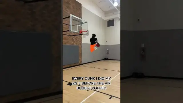 'Video thumbnail for Amazing Dunks in PG 5 Shoes Before Air Bubble Popped'