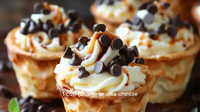Video thumbnail for Mini Cannoli Cups recipe