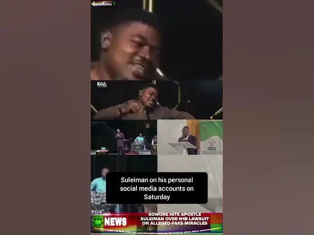 Video thumbnail for Sowore Hits Apostle Suleiman Over ₦1b Lawsuit On Alleged-Fake-Miracles