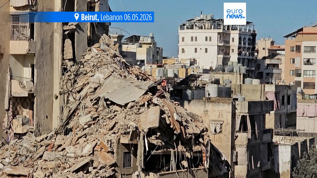 Video thumbnail for Israel strikes Beirut for first time since ceasefire, reportedly killing Hezbollah commander